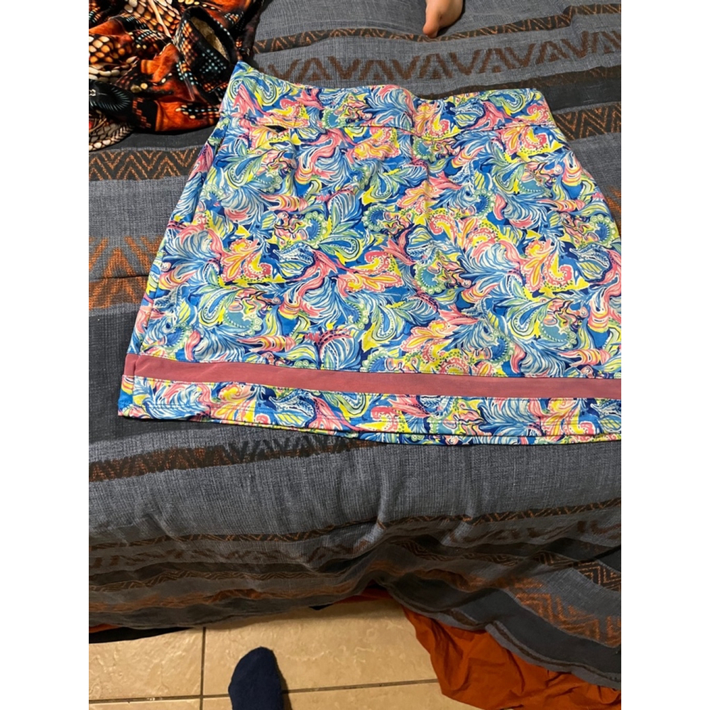 Women's Stella Parker Sport Skort Size S Blue Pink Floral Print